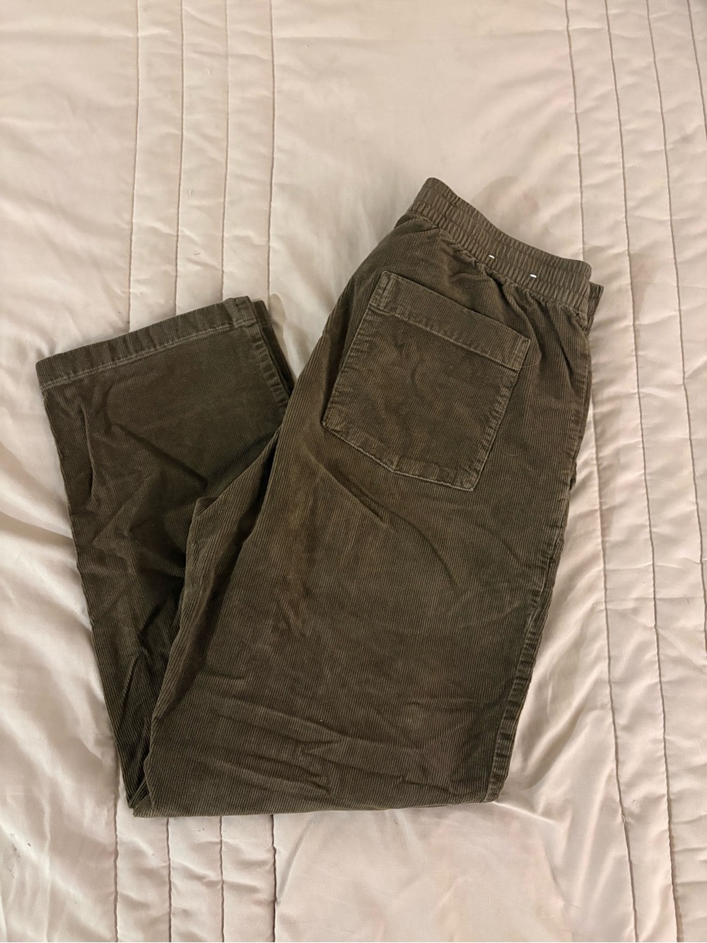 Uniqlo Men's Brown Corduroy Relaxed Easy Ankle Pants